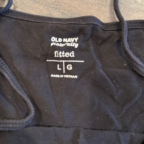 Old Navy Black Camisole Top size maternity large 9:10 - Picture 2 of 2